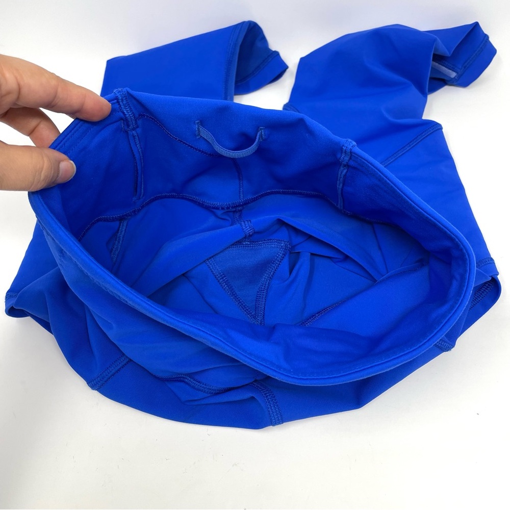 Lululemon Fast and Free High-Rise Crop 18” Blue Running Gym Leggings size 2 - Picture 10 of 11